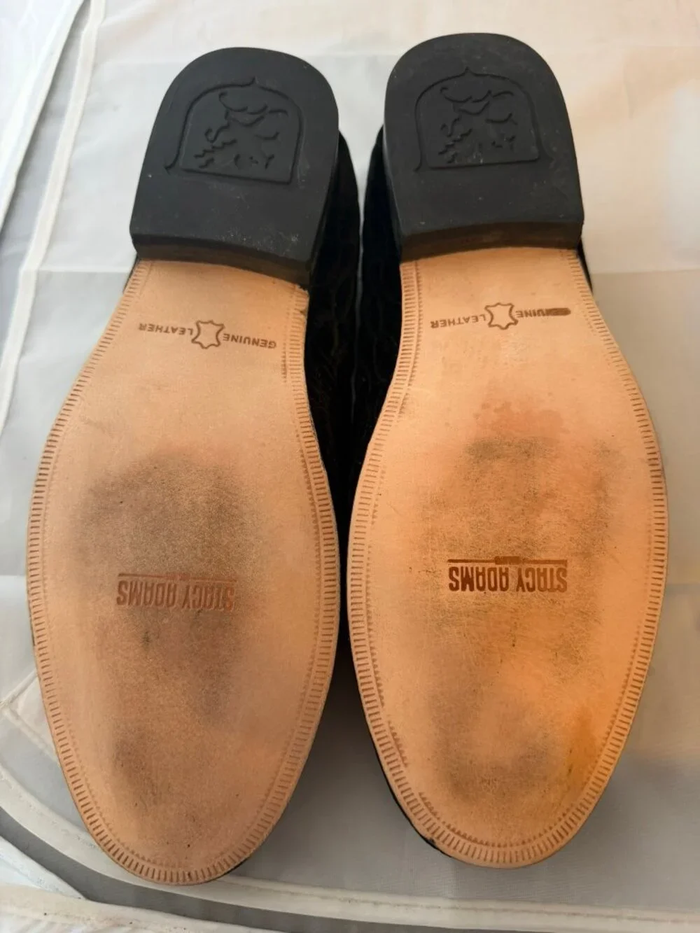 Stacy Adams Valet  Slip On Bit Loafer, Black Velvet  Men Size 7.5 M